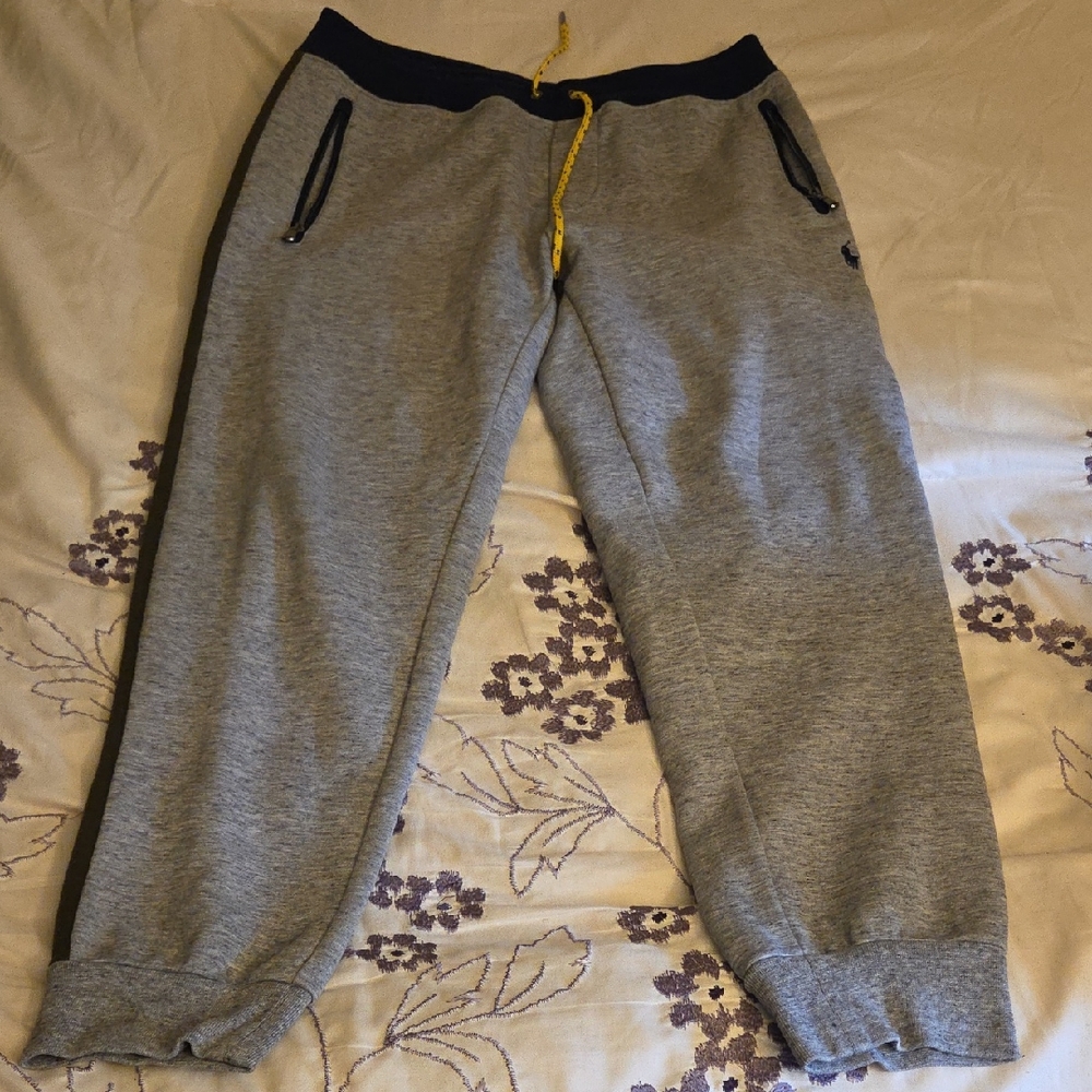 Polo by Ralph Lauren Gray and Navy Kids Joggers